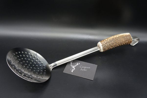 Antler Deer straining spoon